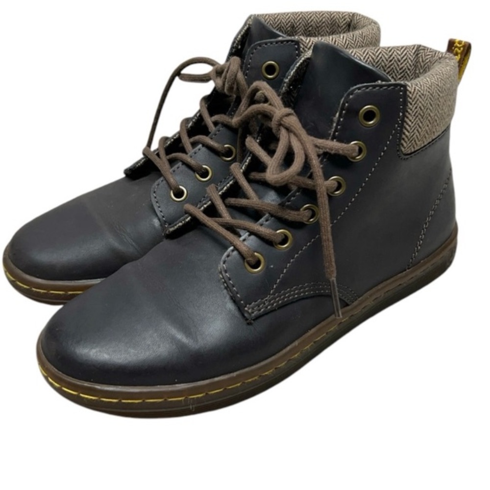 Dr Martens Maelly Brown Leather lace up ankle Boots booties Womens Size 7